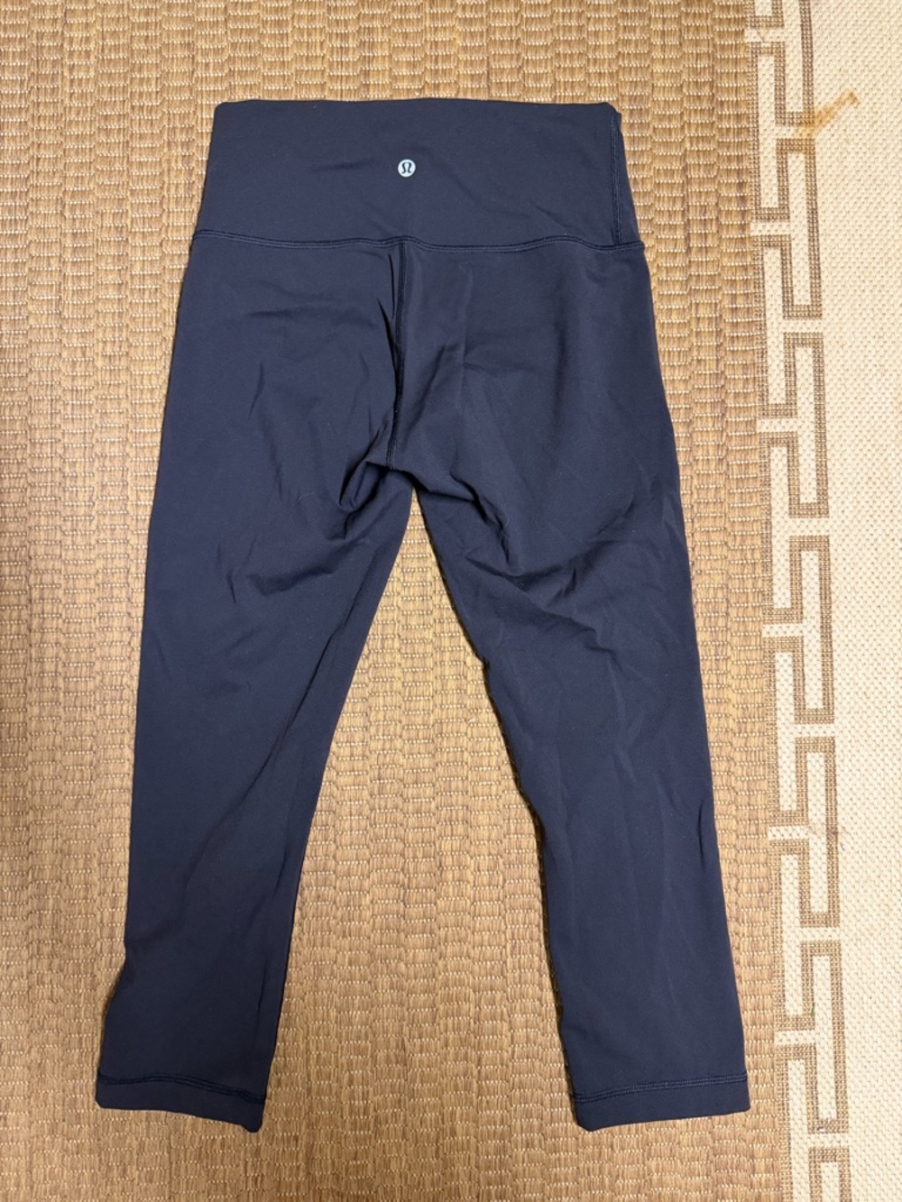 Lululemon Black Wunder Train High Rise Crop 23” Performance Leggings - Picture 2 of 2